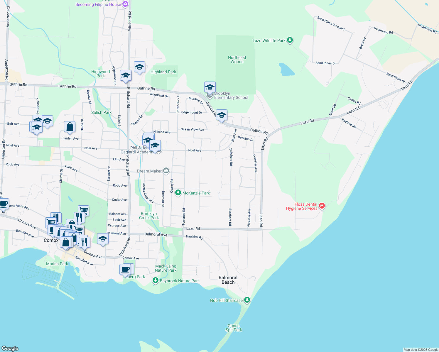 387 Ensign Street, Comox BC Walk Score