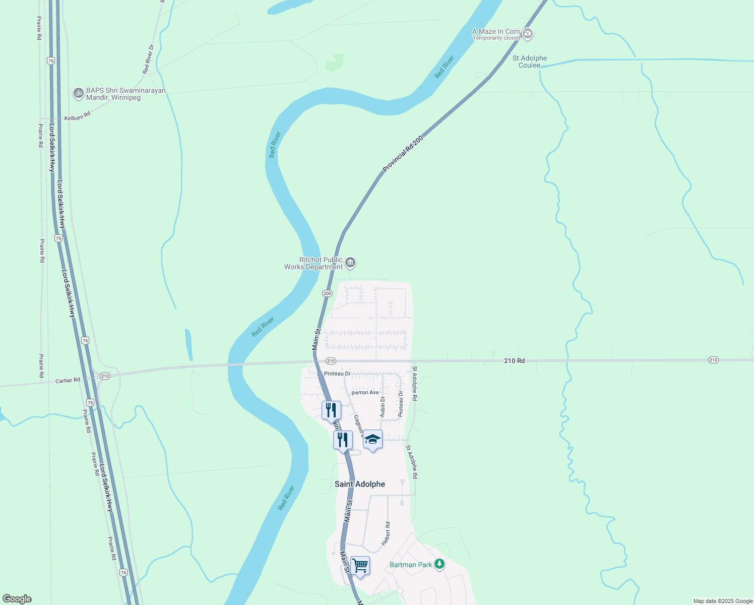 Leclerc Bay, Saint Adolphe MB Walk Score