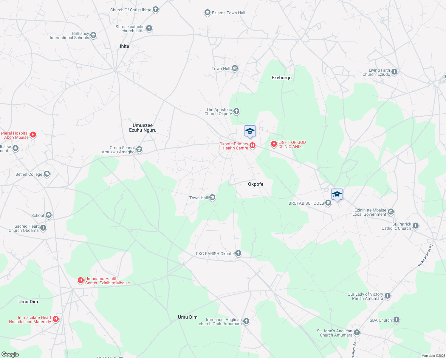 map of restaurants, bars, coffee shops, grocery stores, and more near in Ezinihitte