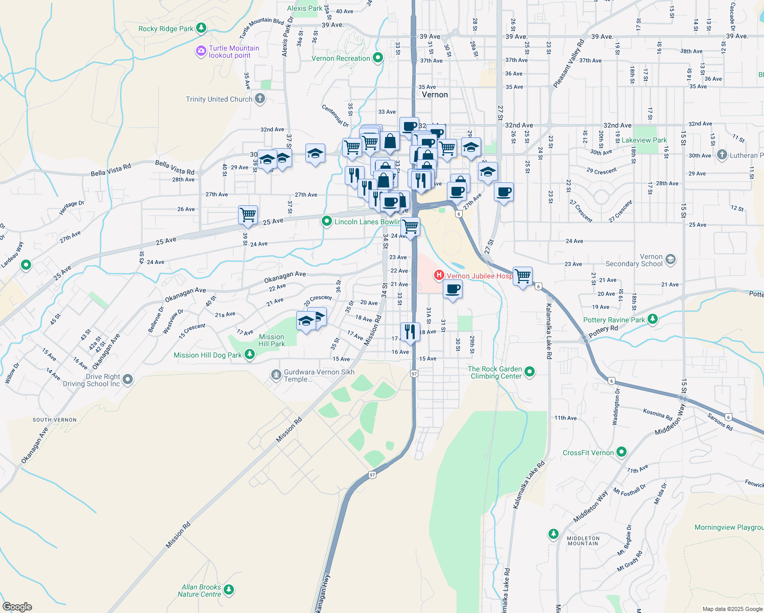 1909 34 Street, Vernon BC Walk Score