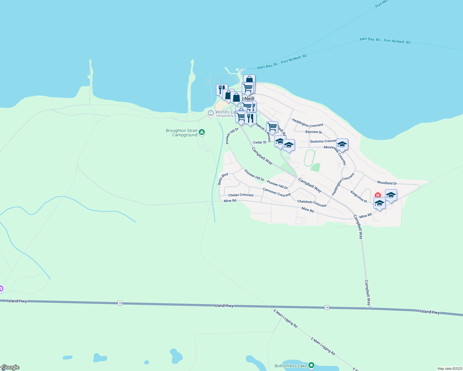 736 Patterson Way, Port McNeill BC Walk Score