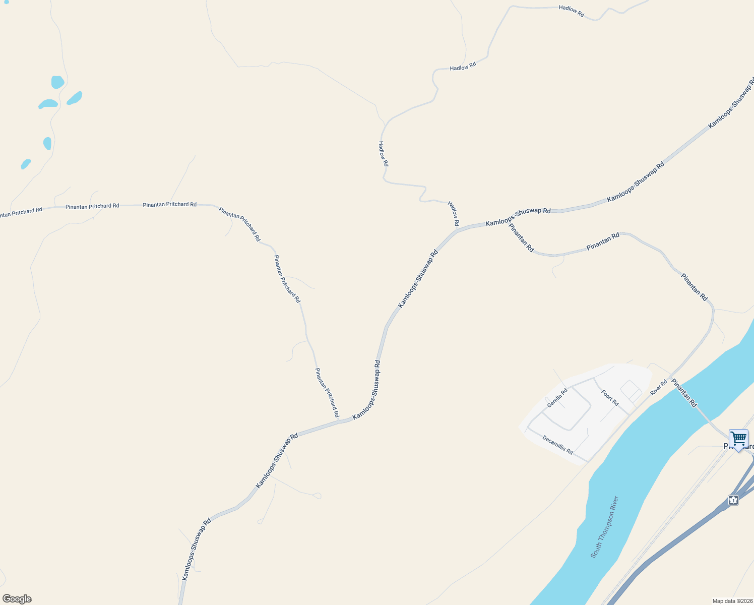 map of restaurants, bars, coffee shops, grocery stores, and more near in Pritchard