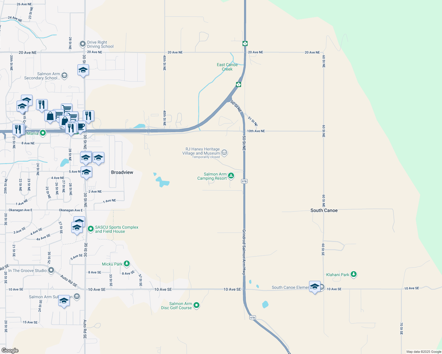 97 GrindrodSalmon Arm Highway, Salmon Arm BC Walk Score