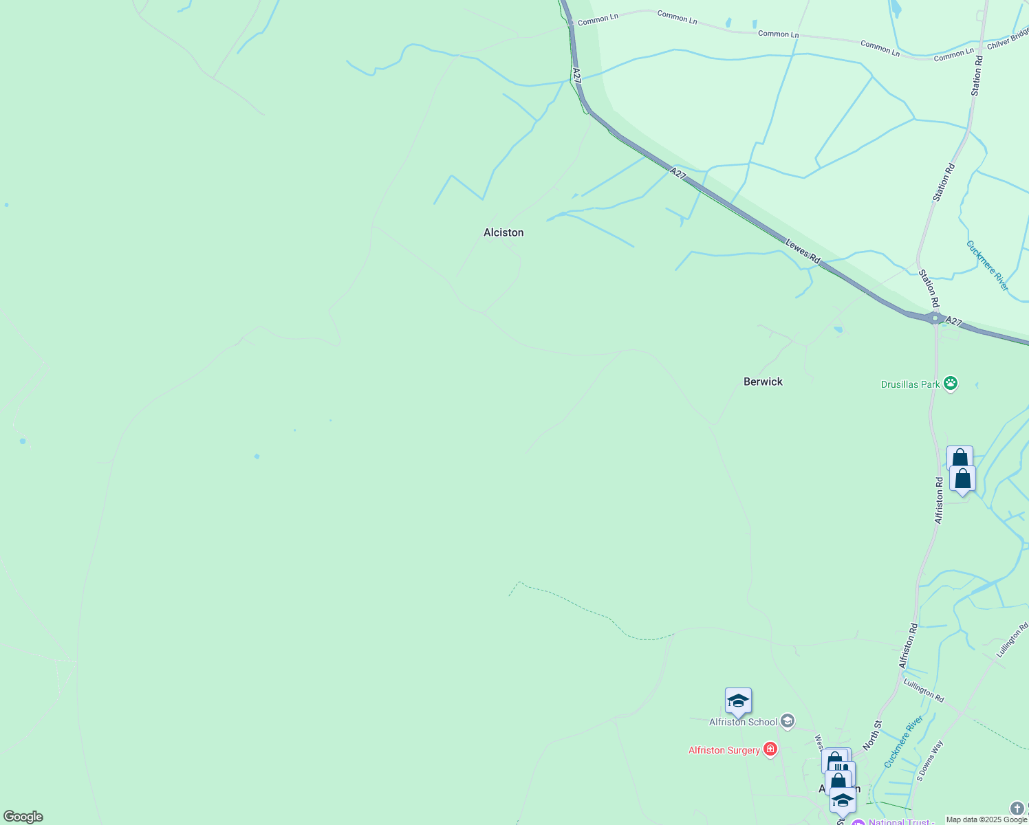 map of restaurants, bars, coffee shops, grocery stores, and more near in Brighton and Hove