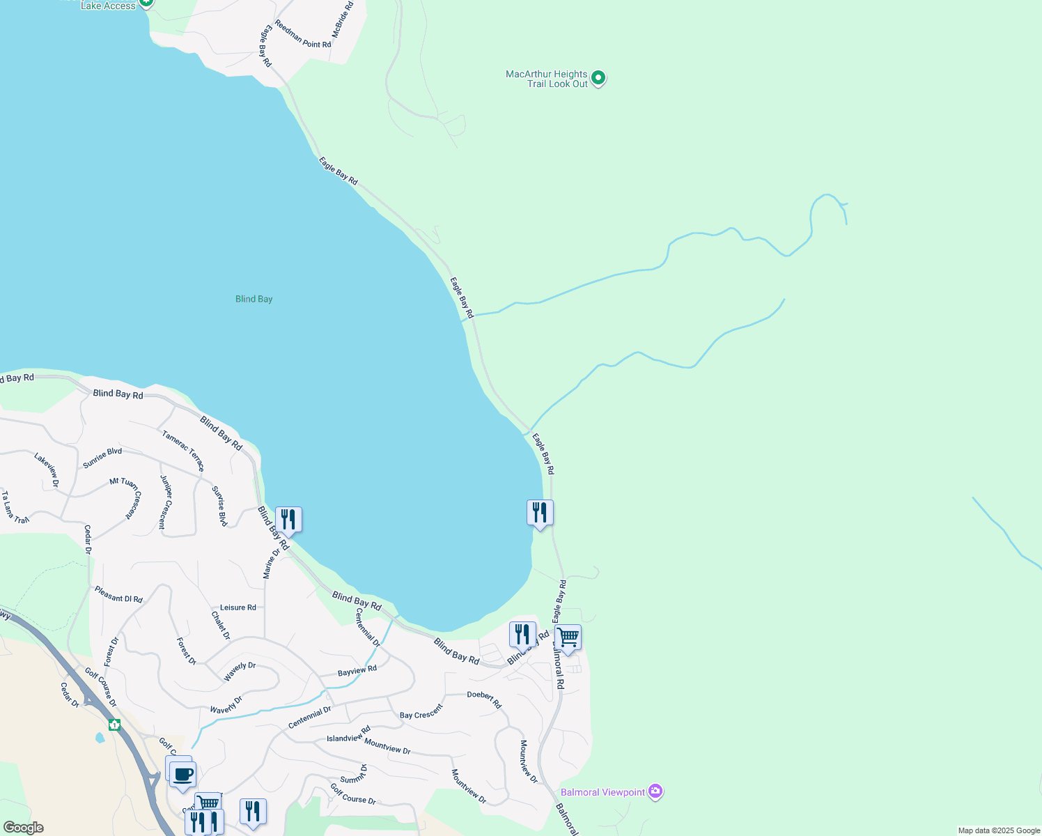 2098 Eagle Bay Road, Blind Bay BC Walk Score
