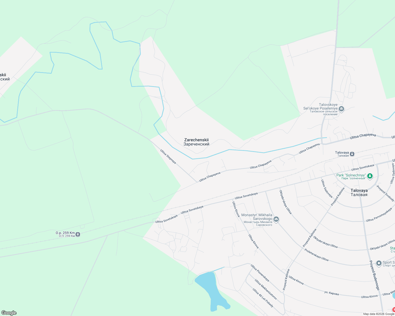 map of restaurants, bars, coffee shops, grocery stores, and more near in Talovsky District