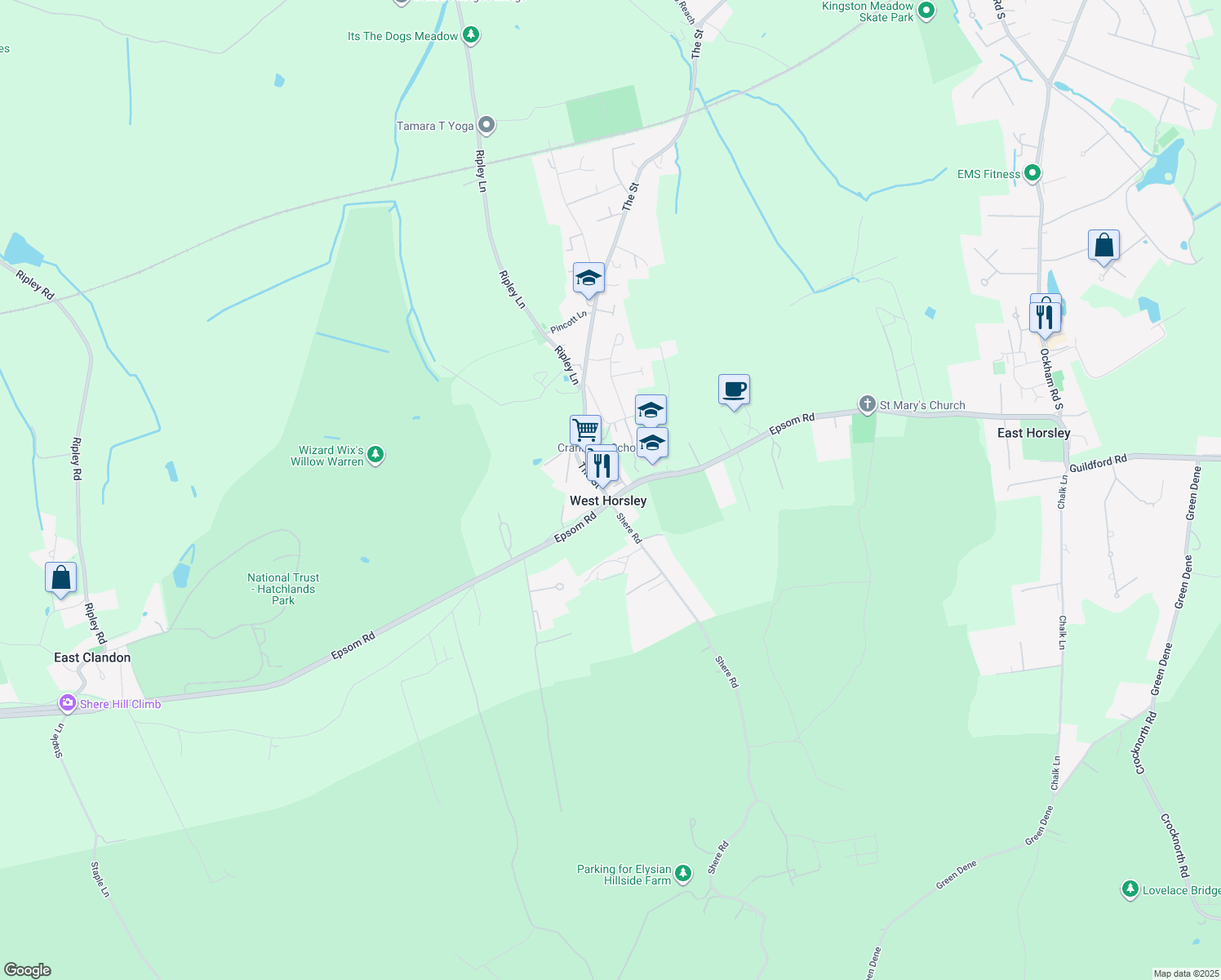 Epsom Road, West Horsley England Walk Score
