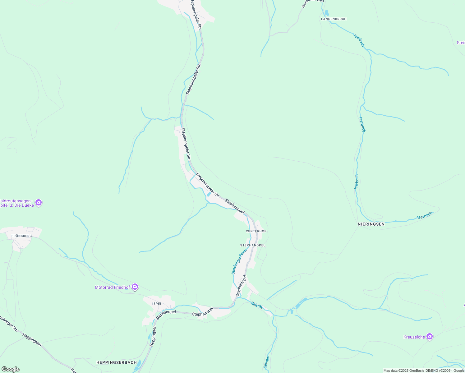 map of restaurants, bars, coffee shops, grocery stores, and more near Hochgiebelweg in Hemer