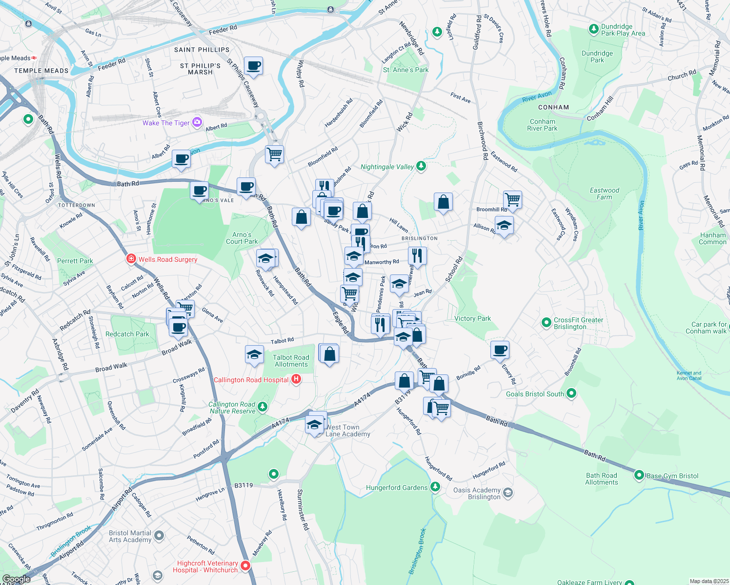 Grove Park Road, Bristol City England Walk Score