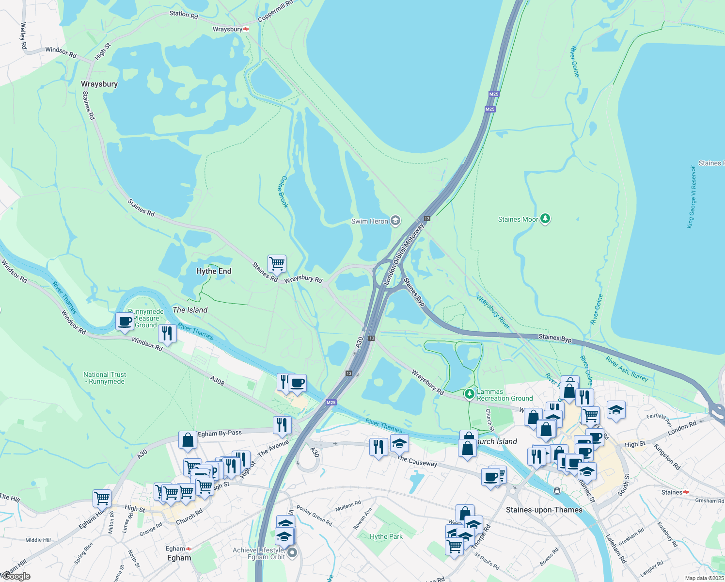 Wraysbury Road, StainesuponThames England Walk Score