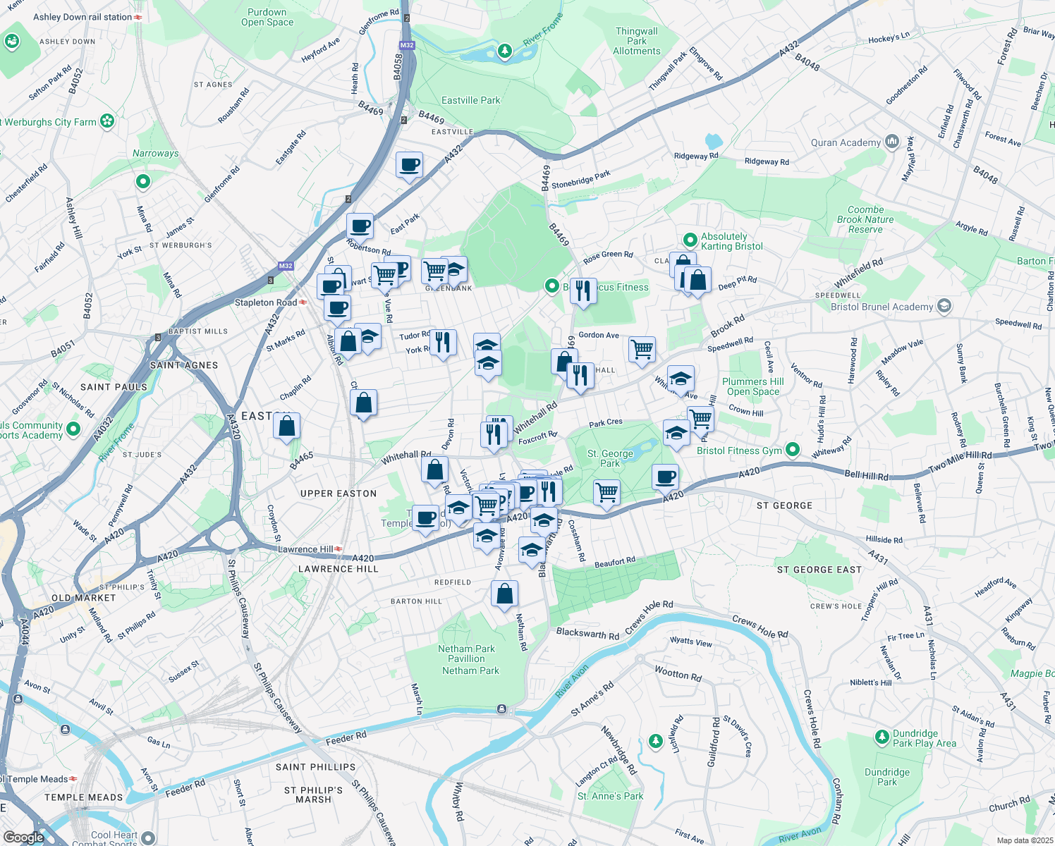 Whitehall Road, Bristol City England Walk Score