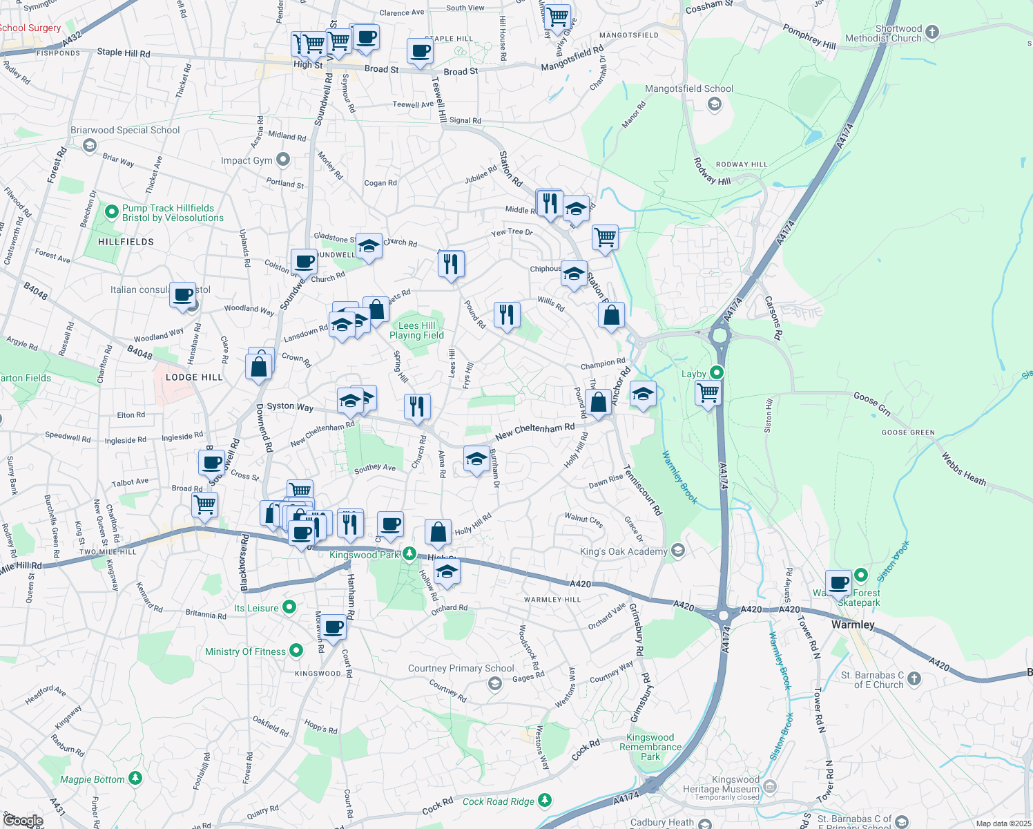 Pinewood, South Gloucestershire England Walk Score