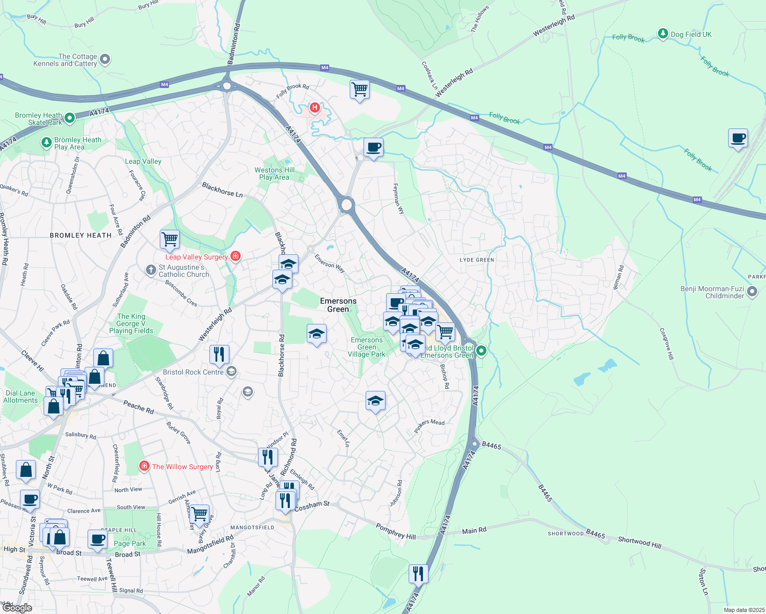Adderly Gate, Emersons Green England Walk Score