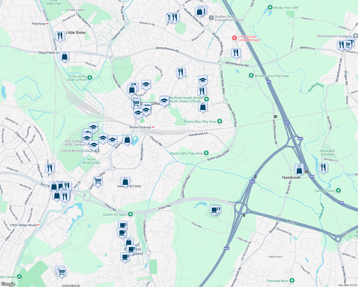 Hambrook Lane, Stoke Gifford England Walk Score