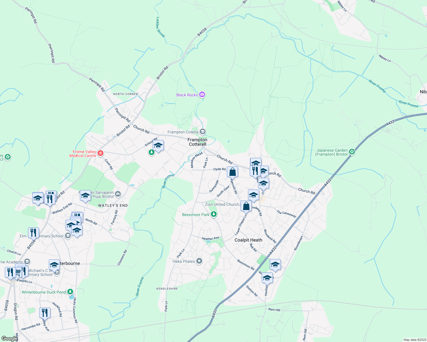Clyde Road, Frampton Cotterell England Walk Score