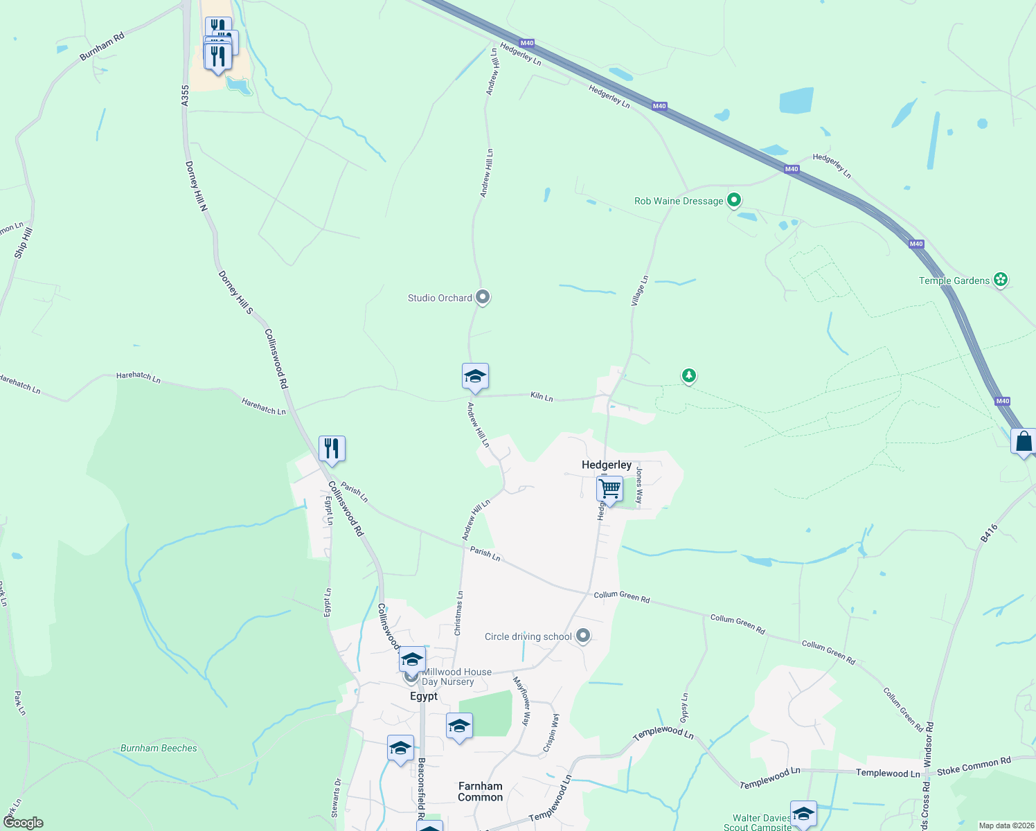 map of restaurants, bars, coffee shops, grocery stores, and more near in 