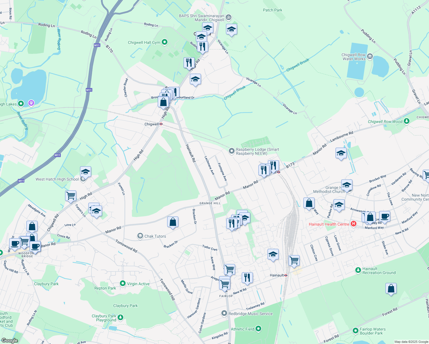 map of restaurants, bars, coffee shops, grocery stores, and more near 31 Lechmere Avenue in Essex