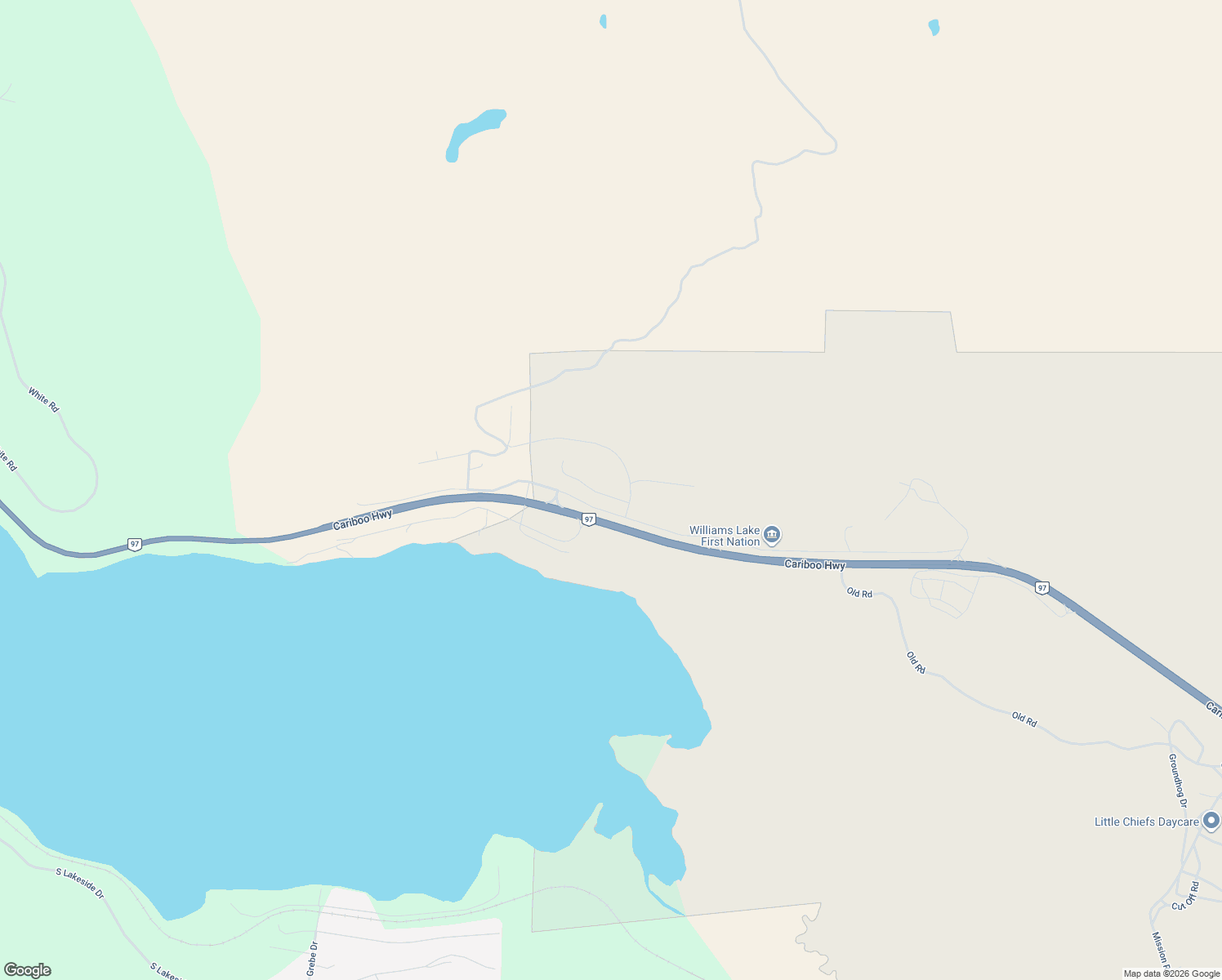 map of restaurants, bars, coffee shops, grocery stores, and more near 2524 Gopher Drive in Cariboo