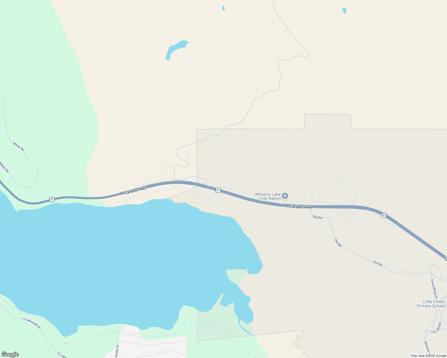 map of restaurants, bars, coffee shops, grocery stores, and more near 2518 Gopher Drive in Cariboo