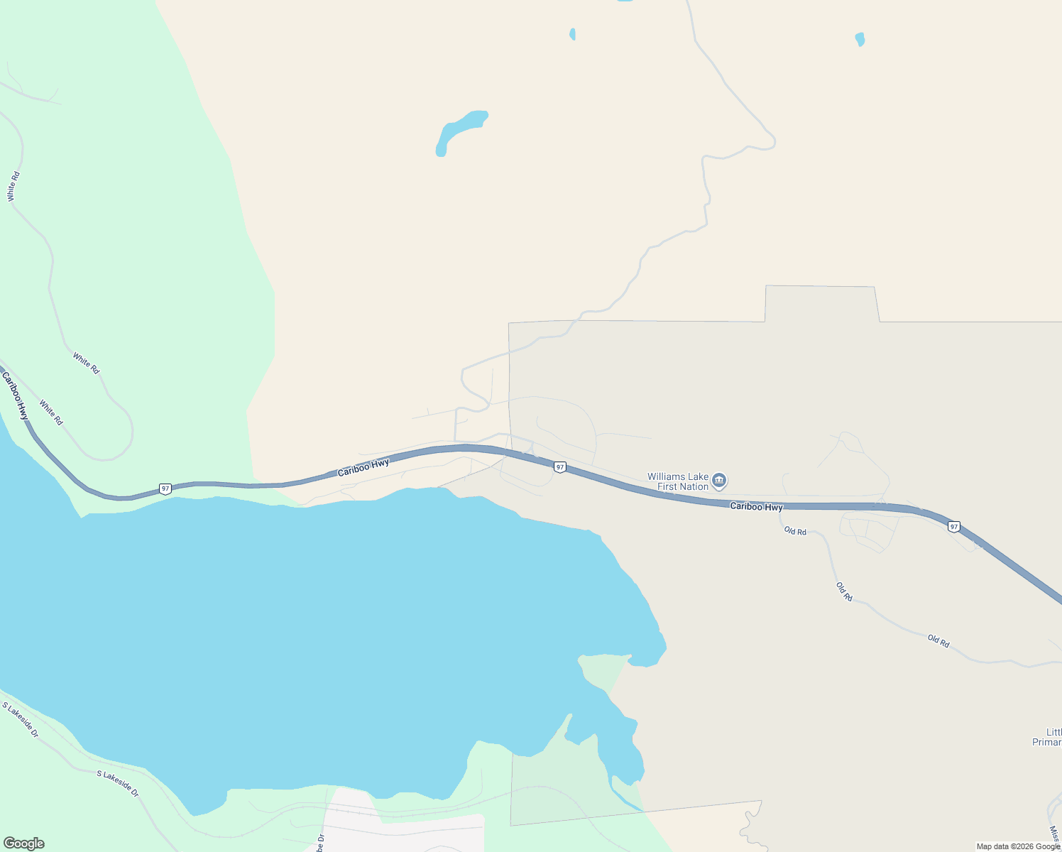 map of restaurants, bars, coffee shops, grocery stores, and more near 2517 Gopher Drive in Cariboo