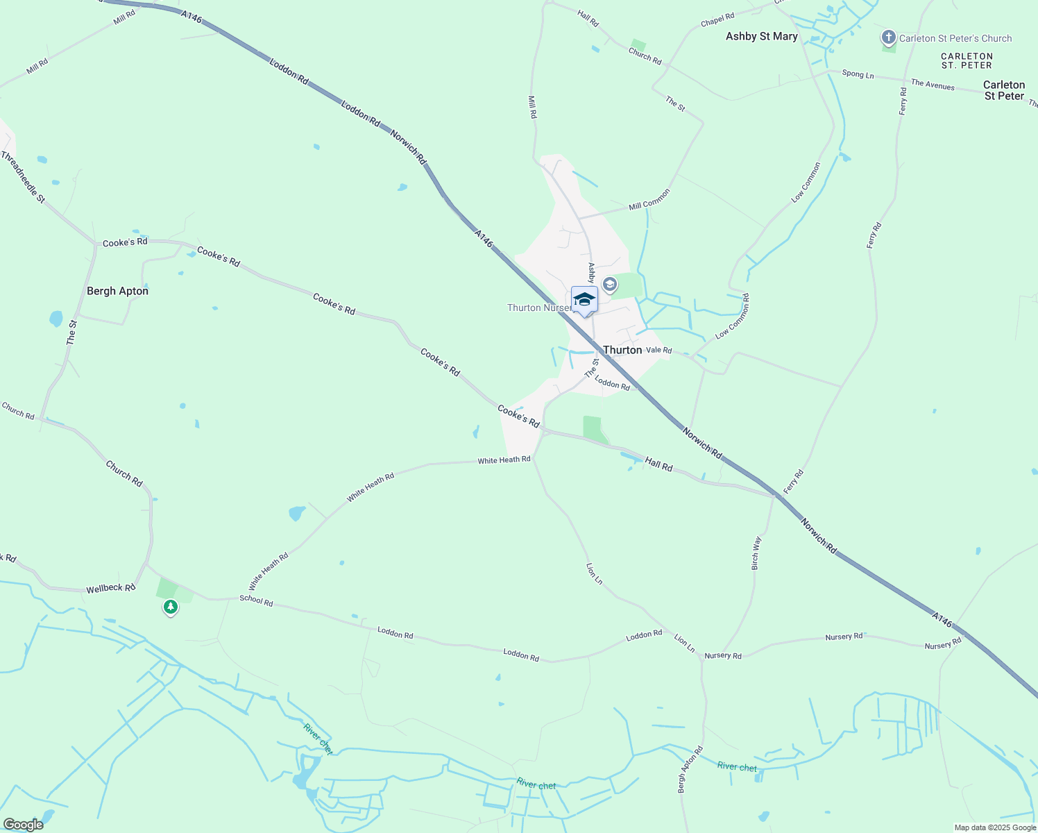 map of restaurants, bars, coffee shops, grocery stores, and more near 0 Cooke's Road in Norfolk