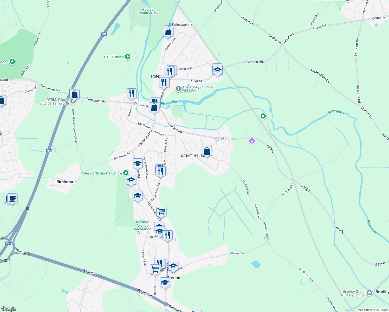 Park Avenue, Polesworth England Walk Score