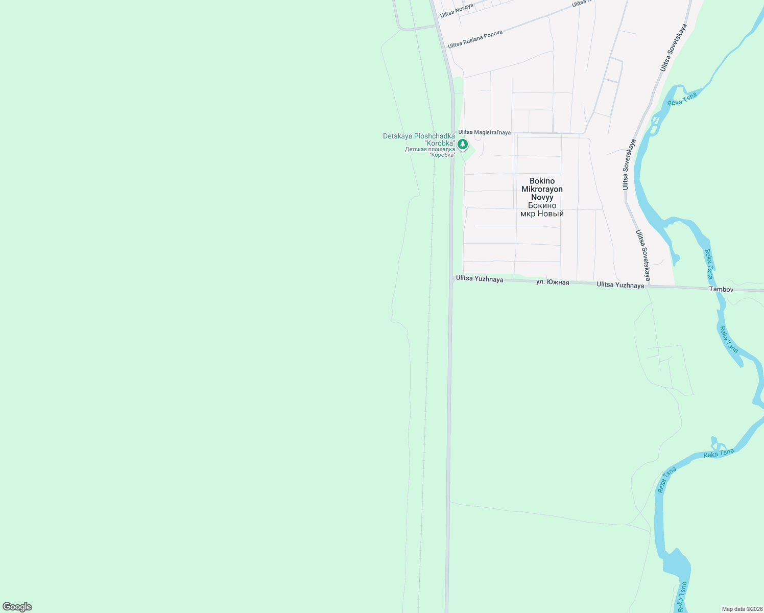 map of restaurants, bars, coffee shops, grocery stores, and more near in Tambovsky District