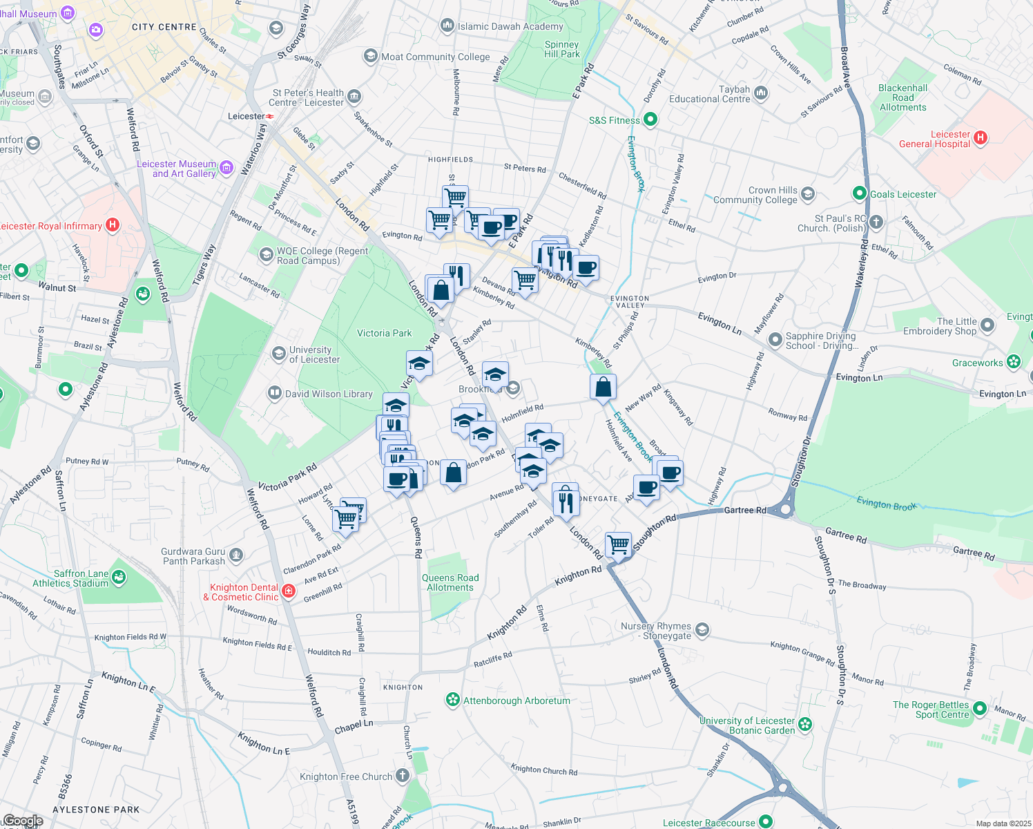 9 Holmfield Road, Leicester England Walk Score