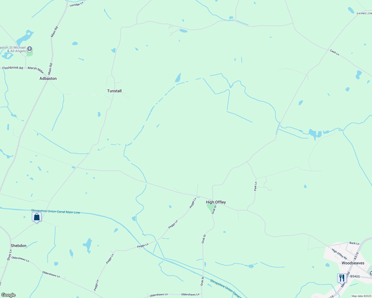 map of restaurants, bars, coffee shops, grocery stores, and more near in 