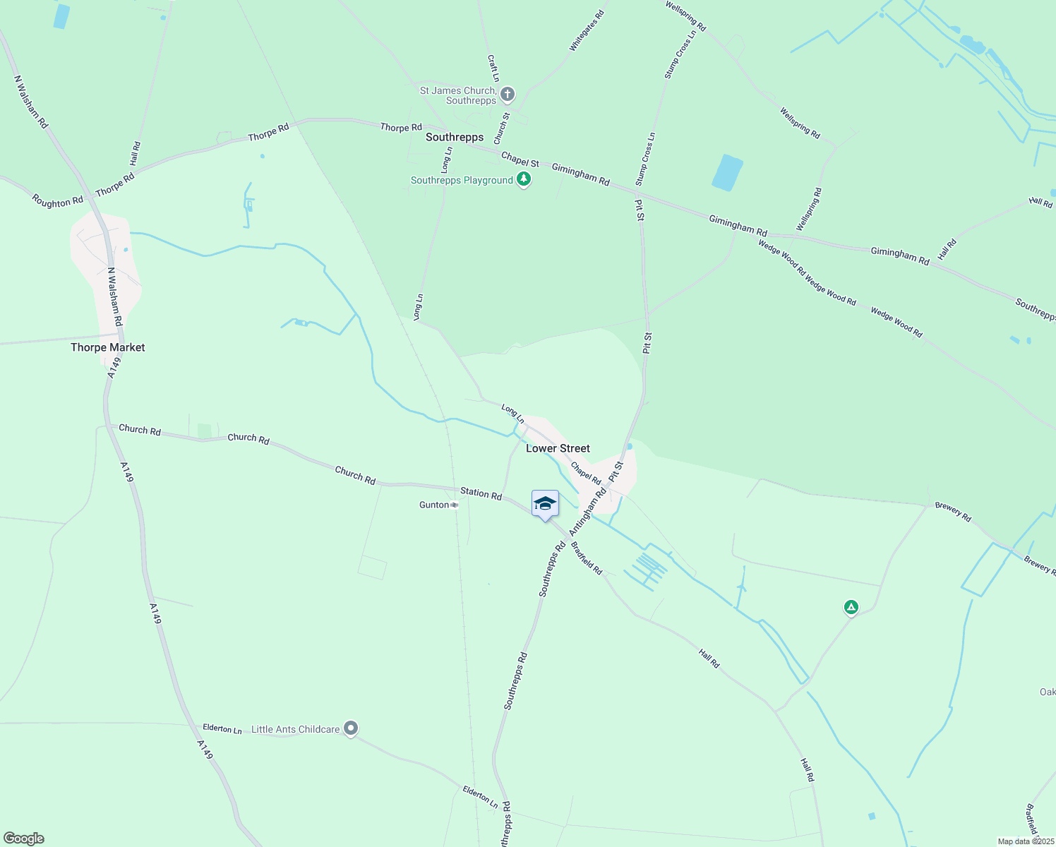 A location in Southrepps Walk Score