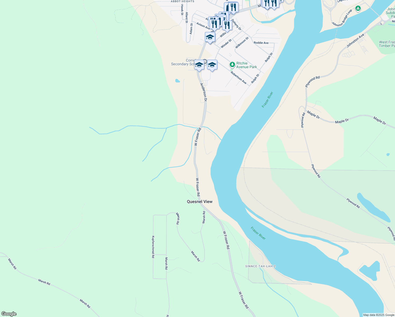 1048 West Fraser Road, Quesnel BC Walk Score