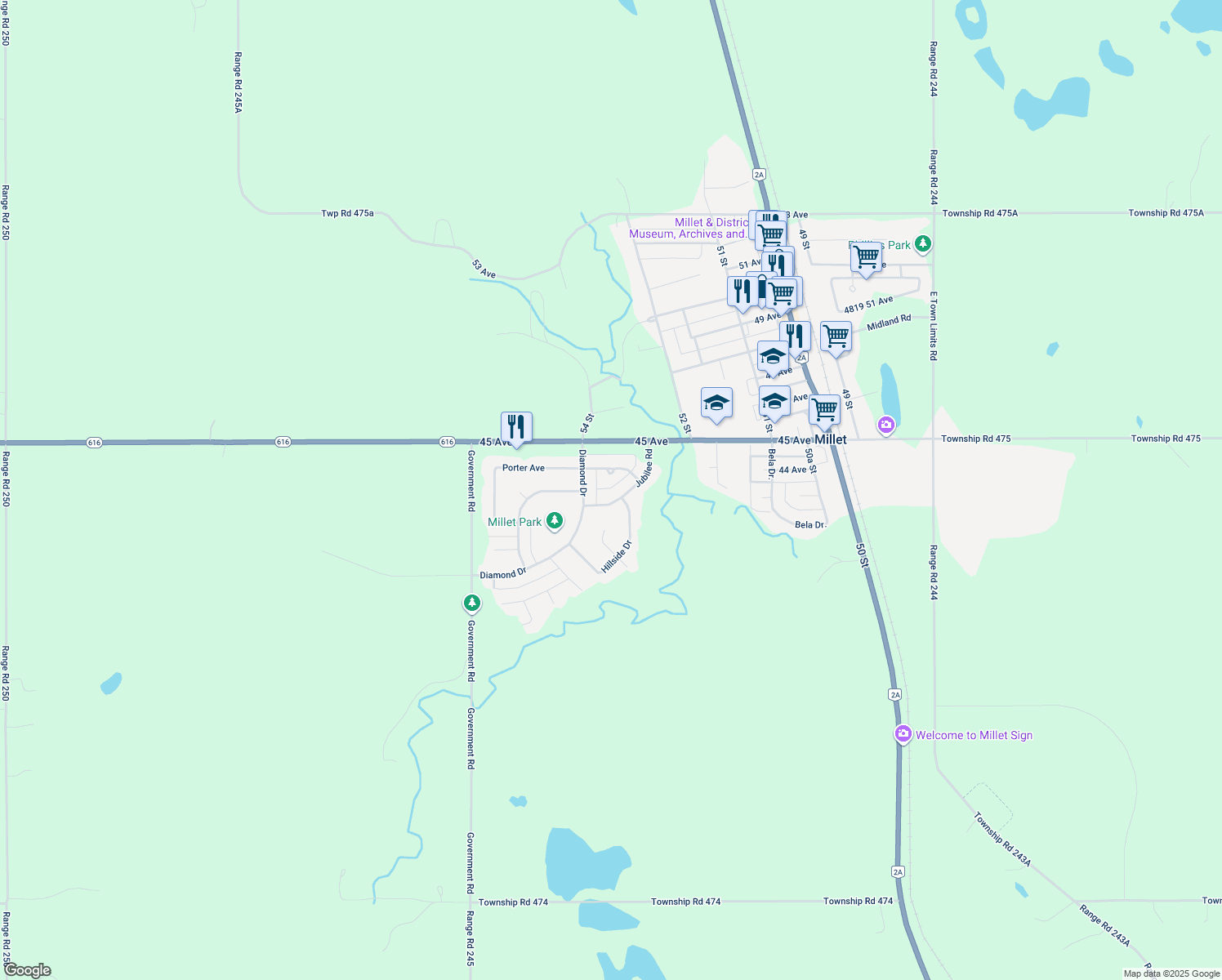 Range Road 250, Millet AB Walk Score