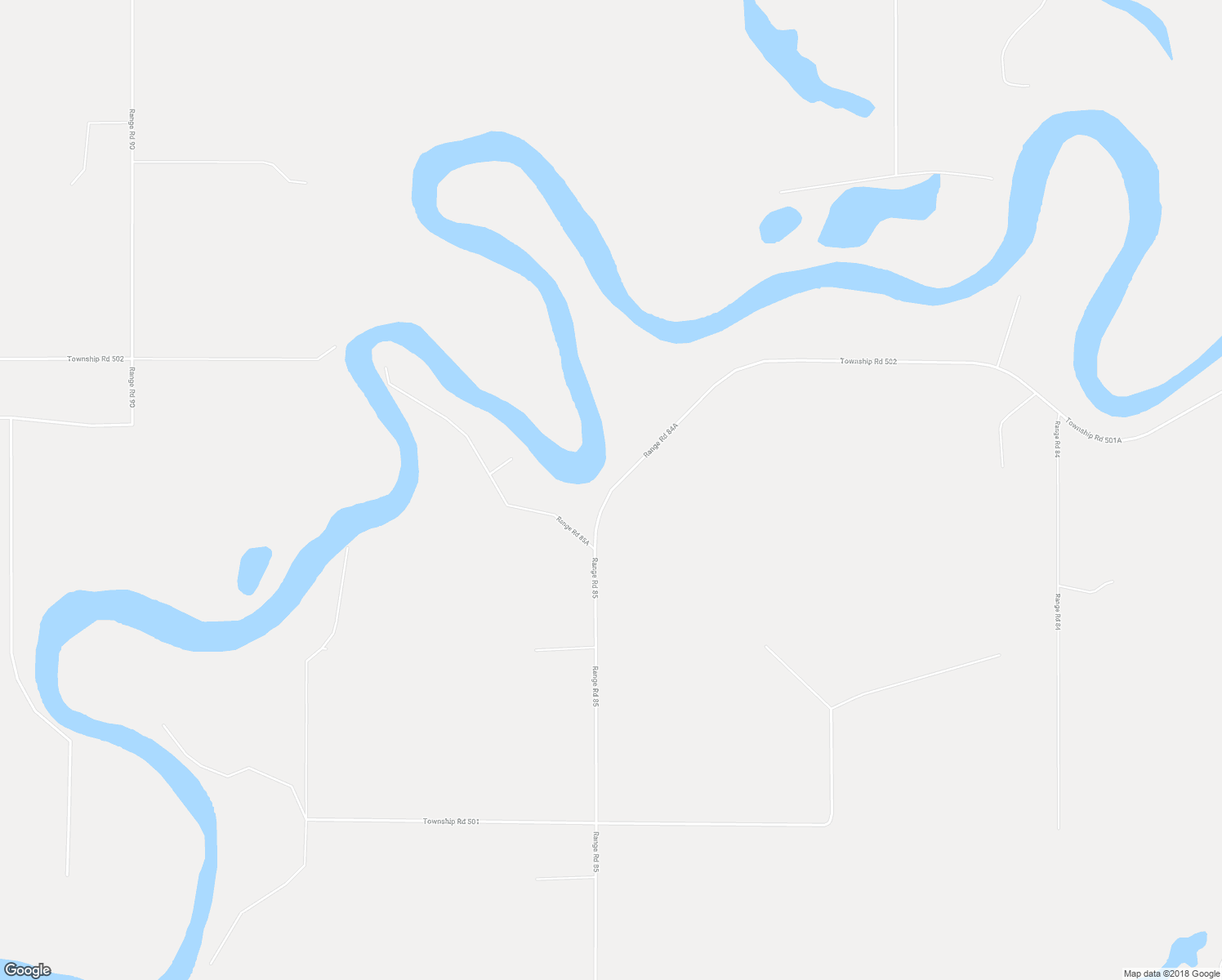 map of restaurants, bars, coffee shops, grocery stores, and more near Range Road 84A in Rocky Rapids