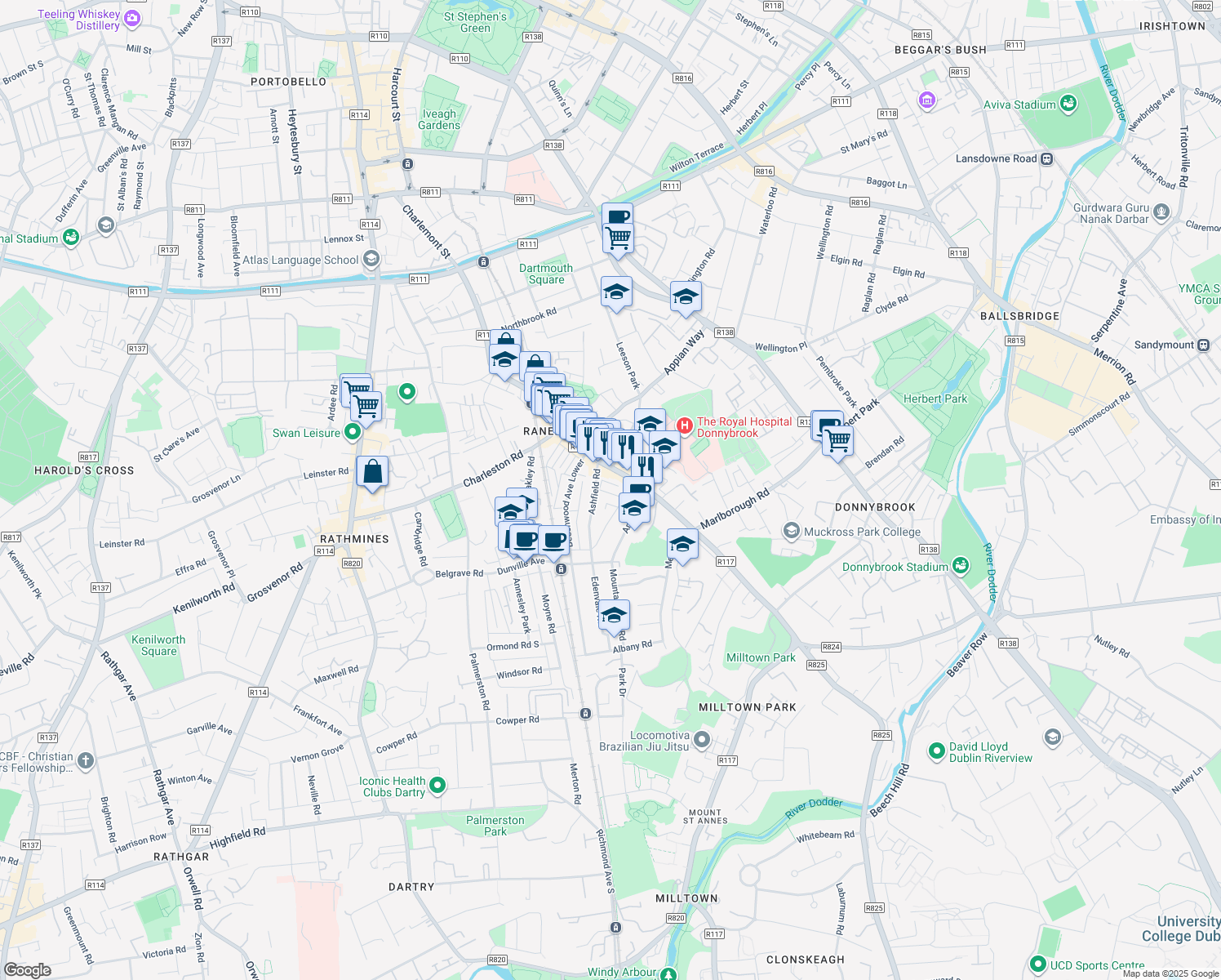 6 Ashfield Avenue, Ranelagh Dublin Walk Score