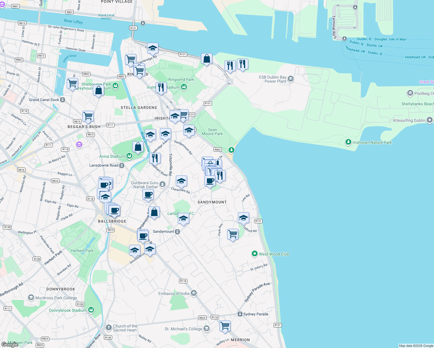 11 Seafort Ave Sandymount Dublin Walk Score Lng= 6.2149808 