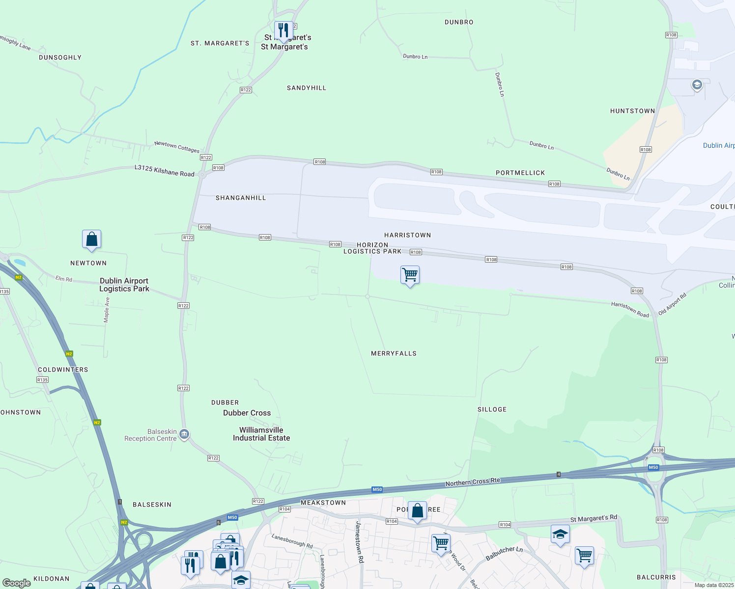 map of restaurants, bars, coffee shops, grocery stores, and more near in 