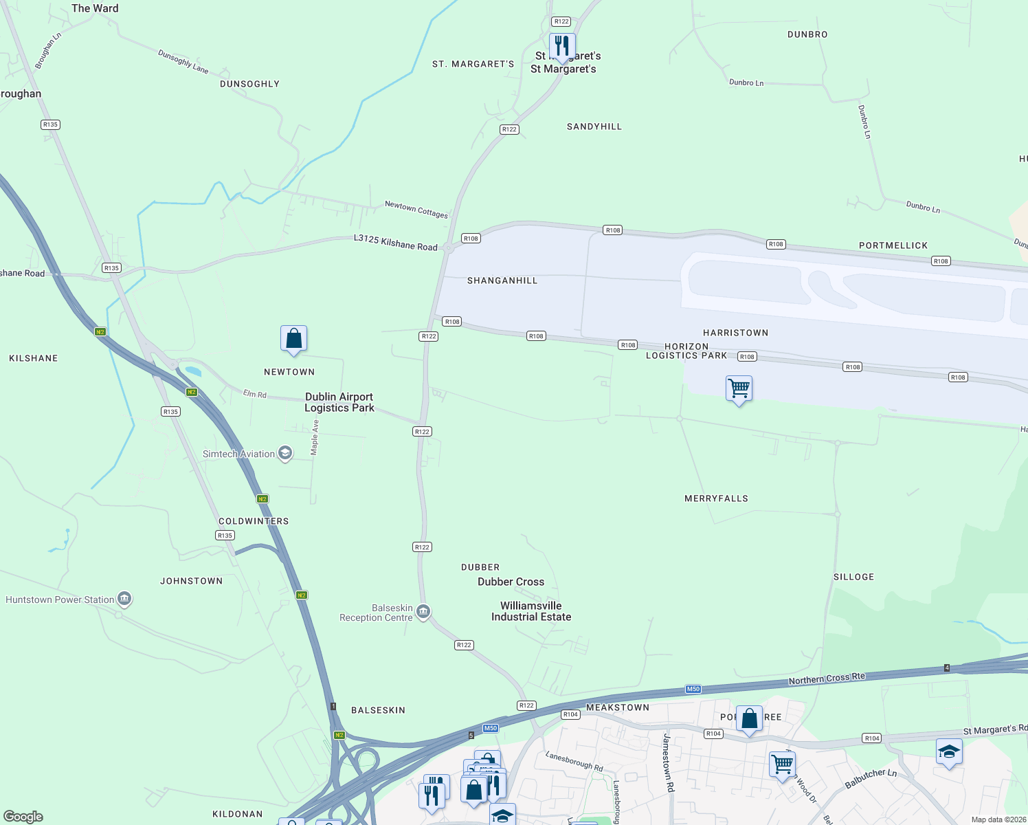 map of restaurants, bars, coffee shops, grocery stores, and more near in 