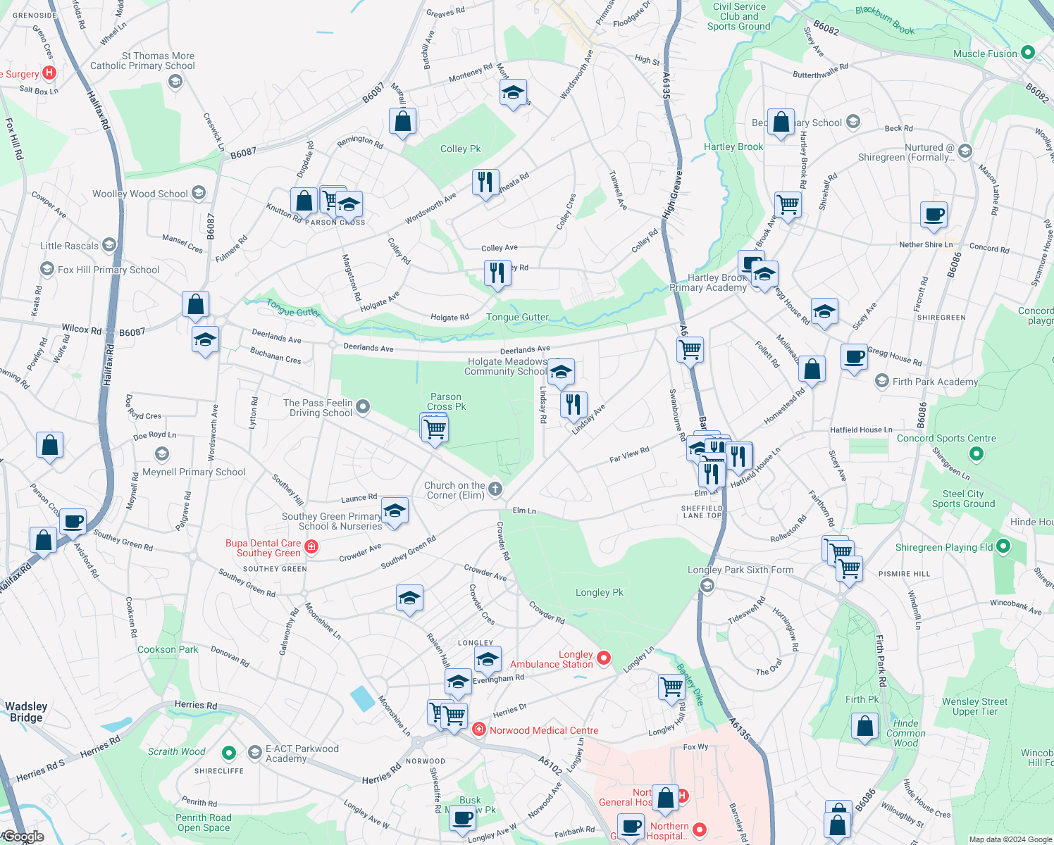Lindsay Road, South Yorkshire England Walk Score
