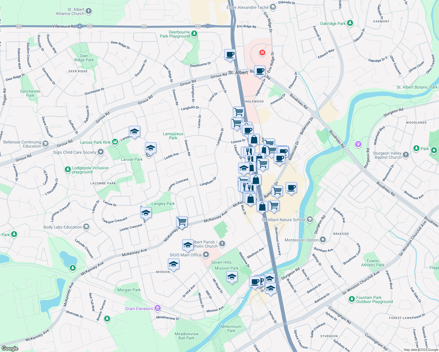 21 Langholm Drive, St. Albert AB Walk Score