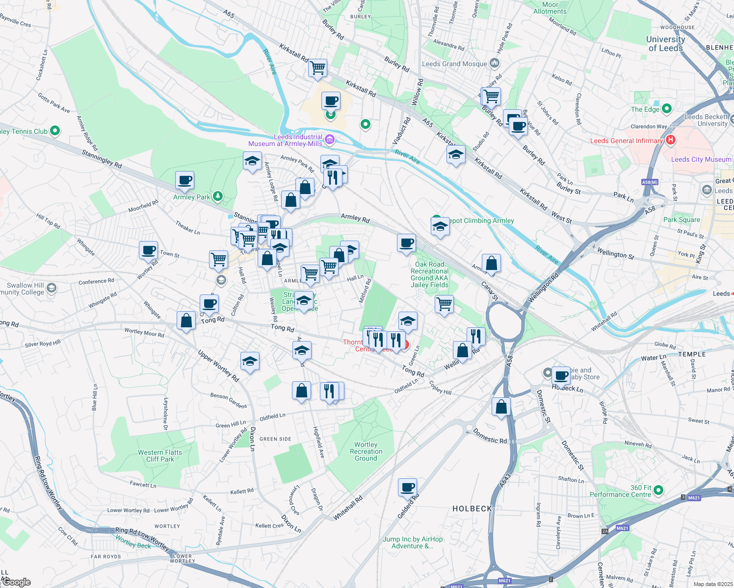 A location in Leeds Walk Score