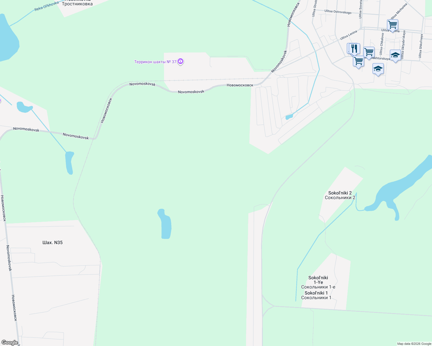 map of restaurants, bars, coffee shops, grocery stores, and more near in 