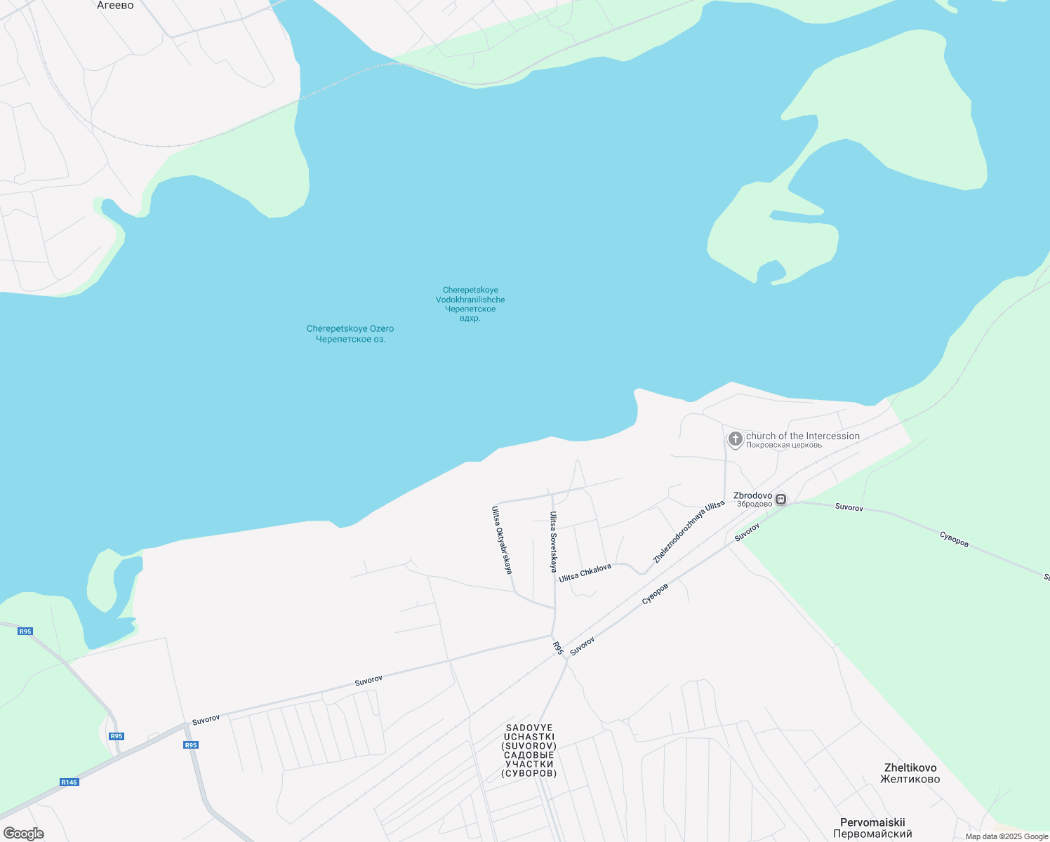 map of restaurants, bars, coffee shops, grocery stores, and more near in Suvorovsky District
