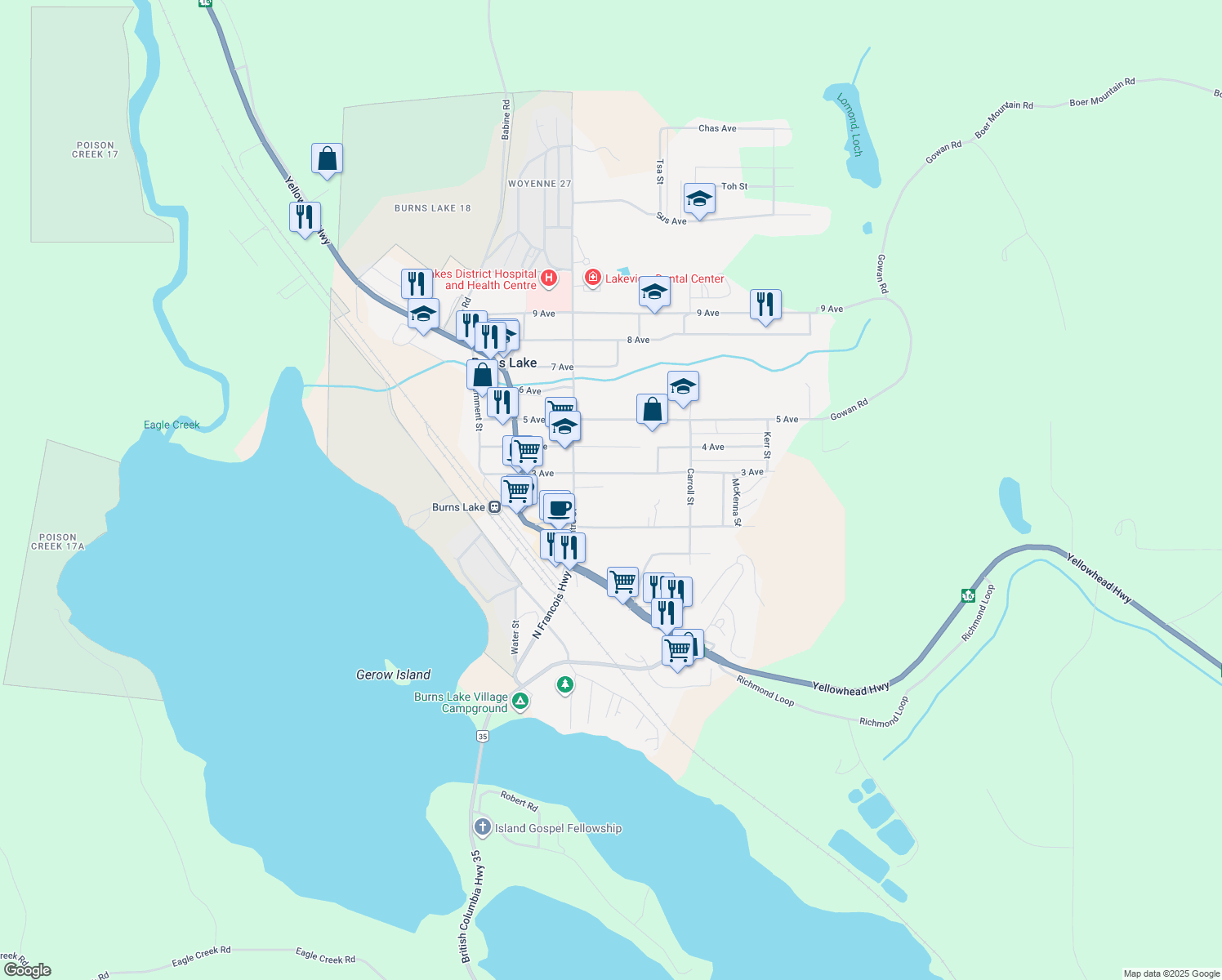 770 Highway 16, Burns Lake BC Walk Score