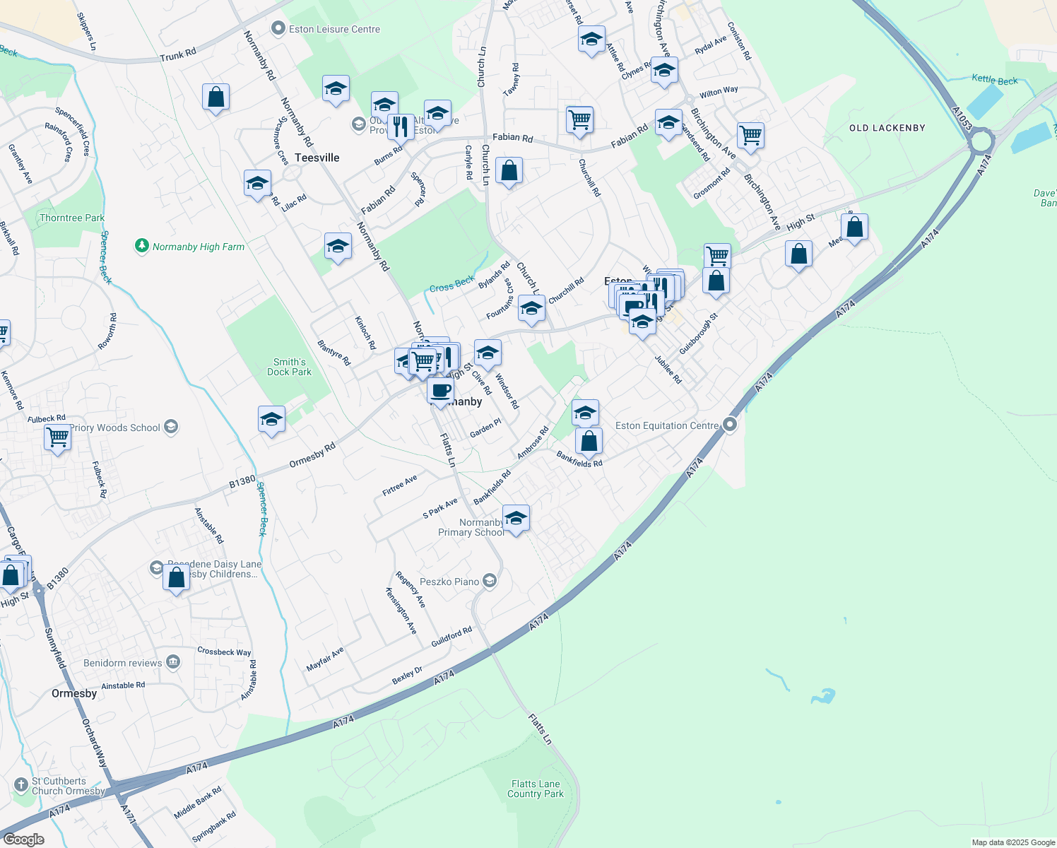 Keats Road, Redcar and Cleveland England Walk Score