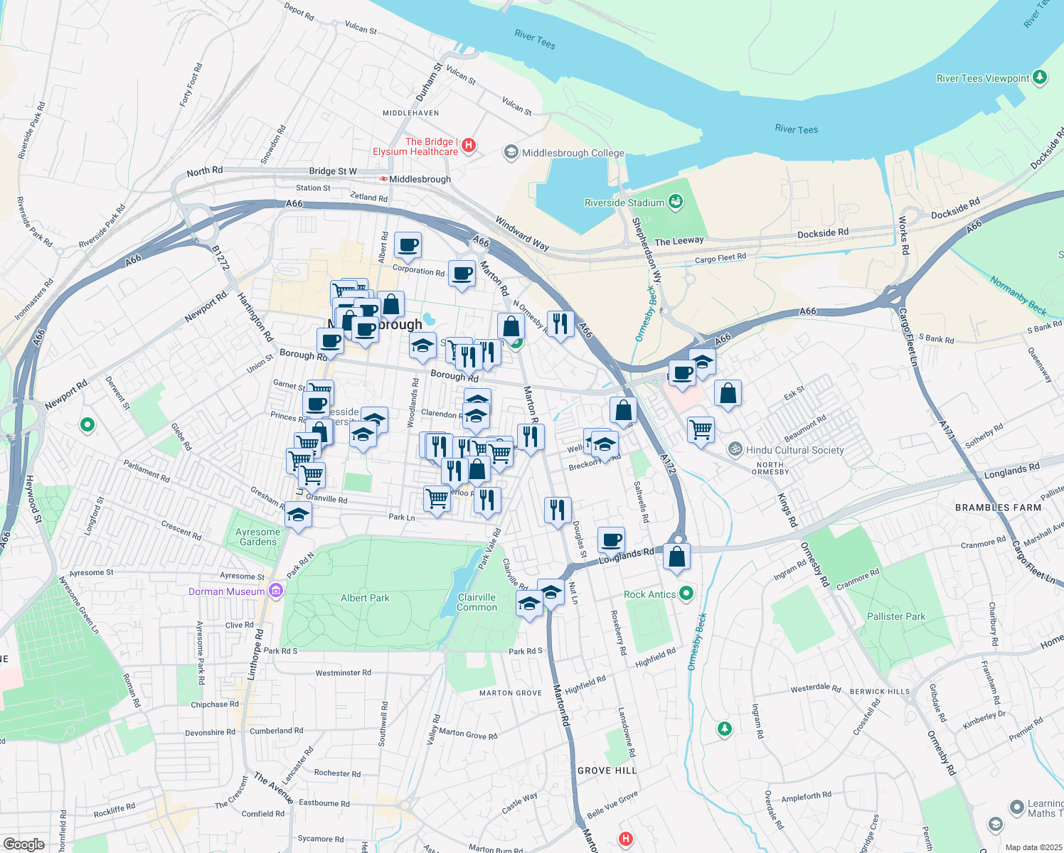Marton Road, Middlesbrough England Walk Score