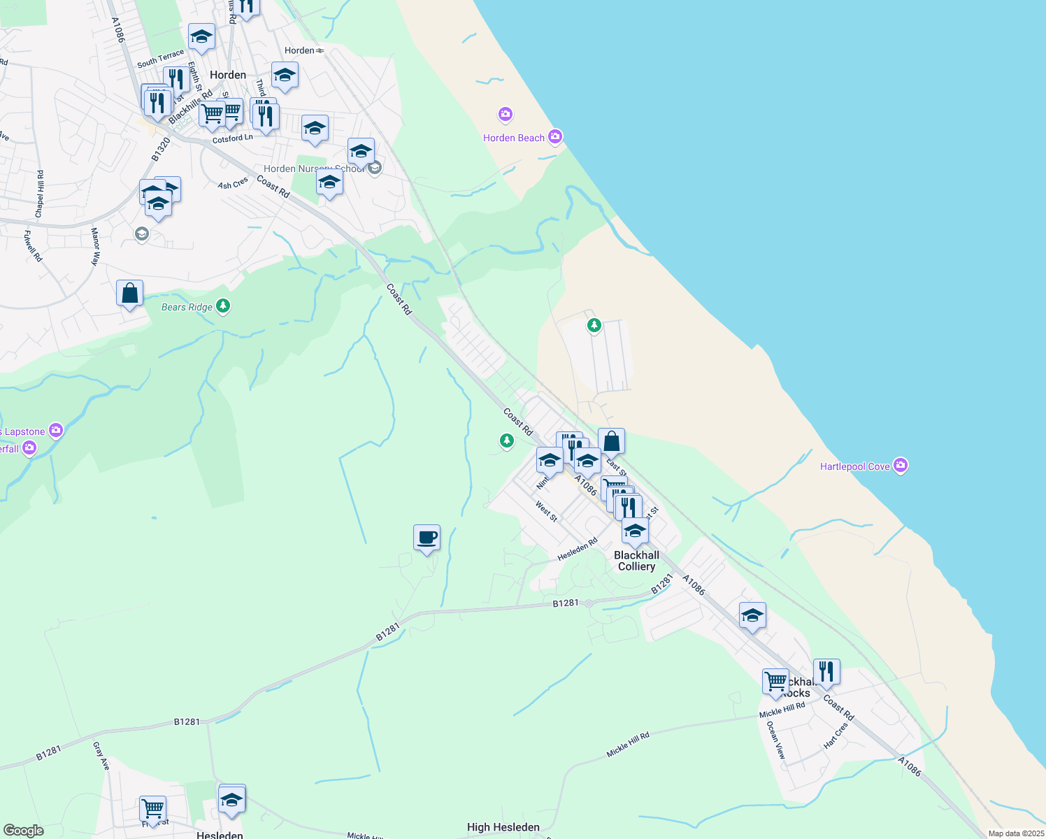 Shaftesbury Crescent, Blackhall Colliery England Walk Score