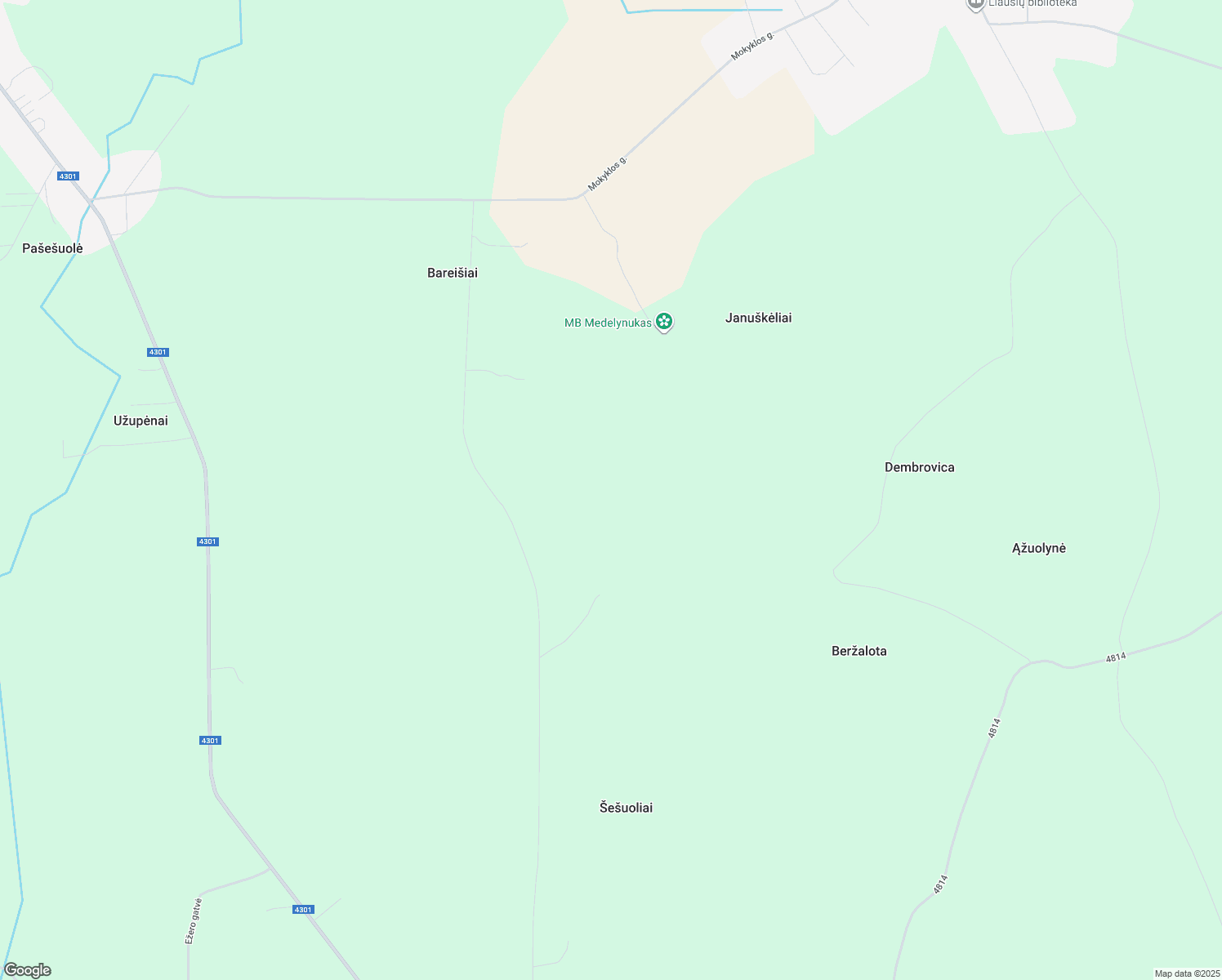 map of restaurants, bars, coffee shops, grocery stores, and more near Unnamed Road in Ukmergės rajono savivaldybė