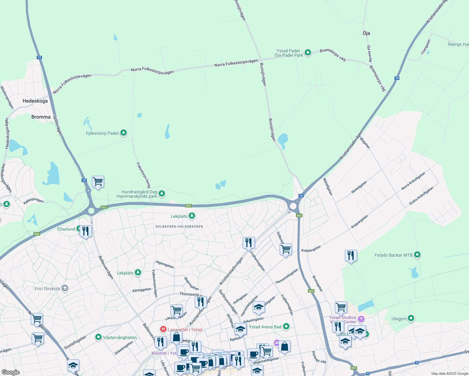 map of restaurants, bars, coffee shops, grocery stores, and more near in 