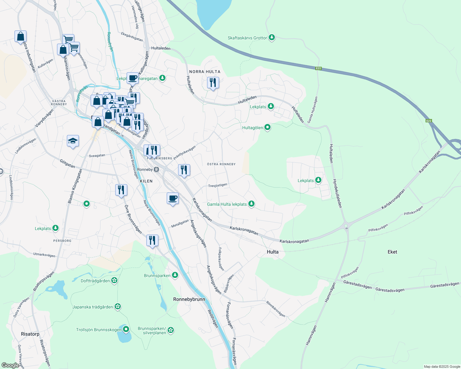 map of restaurants, bars, coffee shops, grocery stores, and more near in 