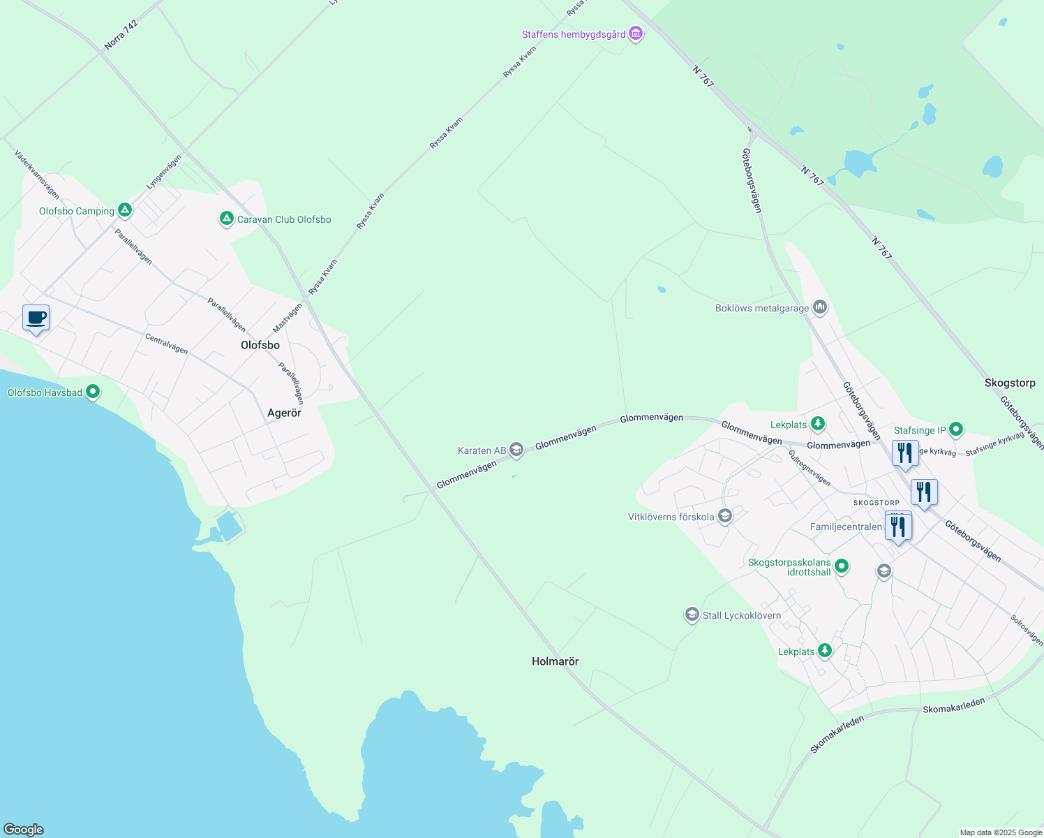 map of restaurants, bars, coffee shops, grocery stores, and more near in 